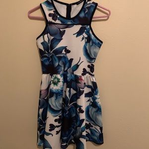 Flower print dress